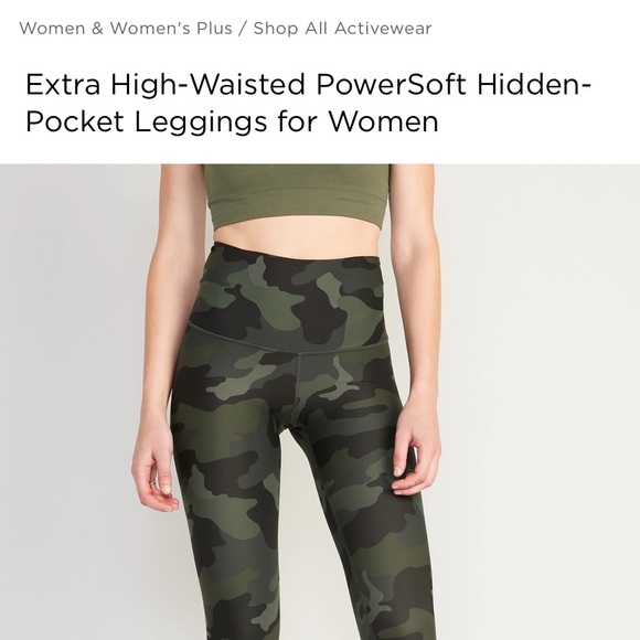 Old Navy Extra High Waisted Workout Leggings - Picture 2 of 3